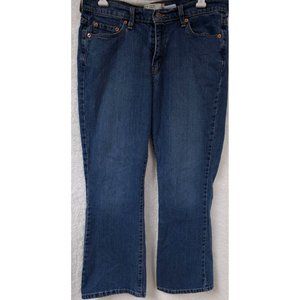Levis 515 Womens 12S Mid Rise Medium Wash Bootcut Denim Jeans 34X30